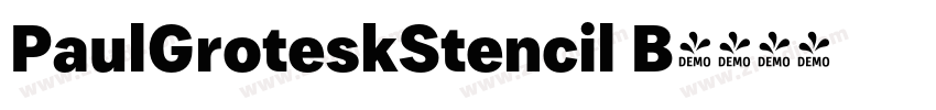 PaulGroteskStencil B字体转换